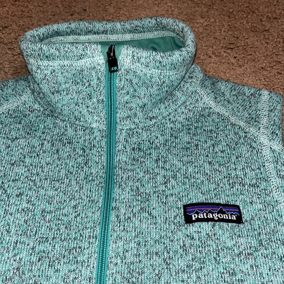 Patagonia Better Sweater Fleece Vest Knit Full Zip Lite Distilled Green Small - Picture 4 of 9